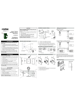 Iconic PIR motion sensor with load output for indoor mounting