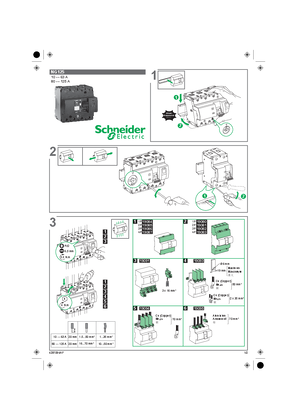 Disjoncteurs NG125 - Fiche d'instructions
