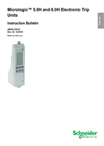 Micrologic 5.0H and 6.0H Electronic Trip Units Installation and User Guide