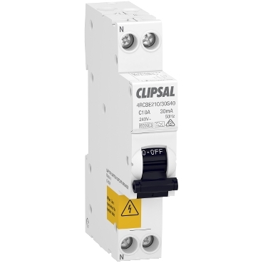 Clipsal MAX4 RCBO SLIM 1PN 10A C Curve 30mA Type A 6000A