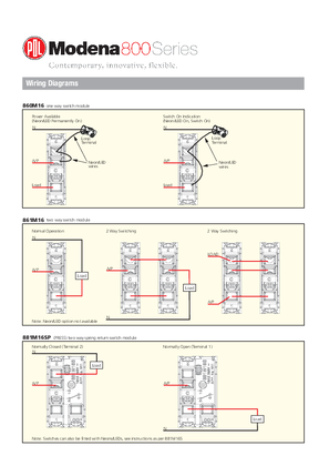 Modena 800 Series wiring diagram