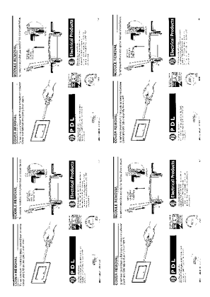 Modena 800 Series and Strato 800 Series installation instructions