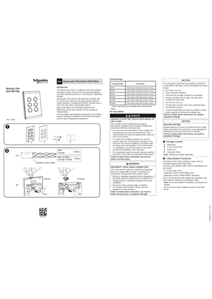 SpaceLogic C-Bus Saturn Wall Plates - Installation instructions