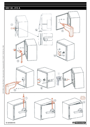 GS1 32...315A External handle for enclosure