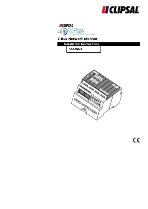 Installation instructions for 5500NMA C-Bus Network Monitor