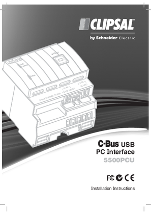 Installation Instruction for 5500PCU C-Bus PC Interface