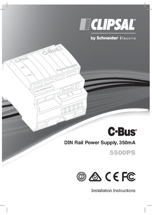 C-Bus- Clipsal Power Supply-Installation Instructions
