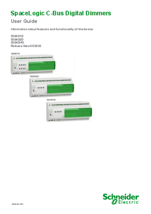 SpaceLogic C-Bus Digital Dimmers - Device User Guide