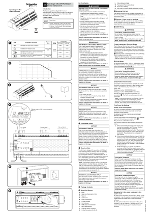 SpaceLogic C-Bus DIN Rail Digital Dimmer 8 Channel 1A - Installation Instructions