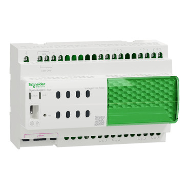 SpaceLogic C-Bus, Relay Voltage Free, 8 Channel, DIN Rail Mounted, Selectable Inbuilt C-Bus Power Supply