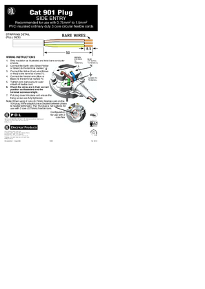 Wiring Accessories wiring instructions for 901  side entry plug