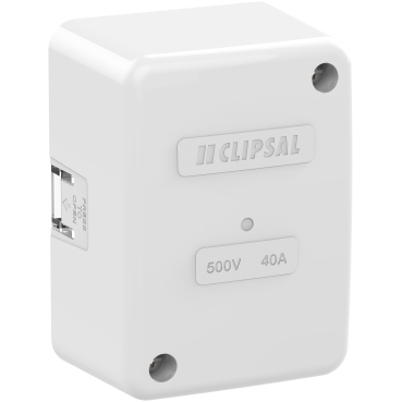 Clipsal - General Accessories, Junction Box, Giant, 45x86x58mm, Clip On Lid, 1 Earth, 3 Active Connector