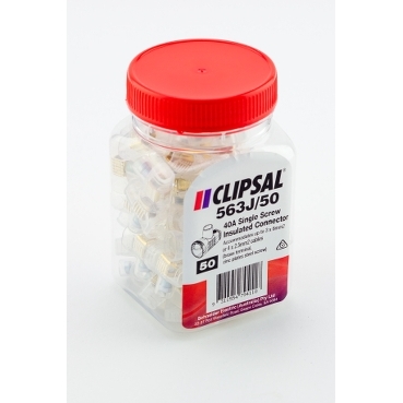 Clipsal - 500 Series, Single Cable Connectors Terminal, 40A, 50/Jar