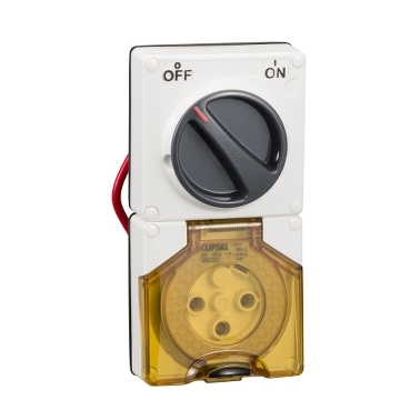 Clipsal - 56 Series, Switched Socket Surface IP66 3 PIN 32A Less Enclosure