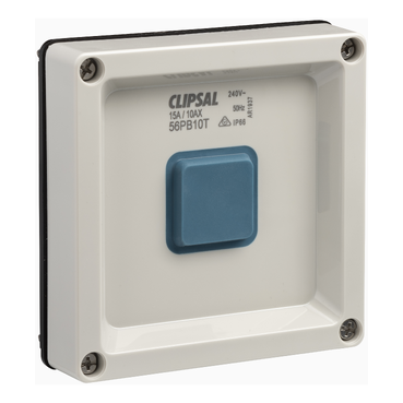 Clipsal - 56 Series, Push Button BLE Time Delay Switch, 10AX, 15A, 240V, Less Enclosure