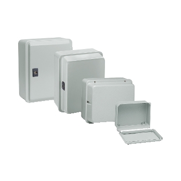 Schneider Electrical Steel Outdoor Electrical Enclosure IP55 Grey Wall Fuse Box 