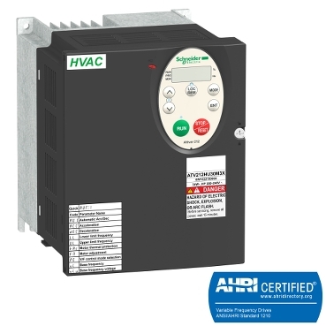 Altivar 212 Schneider Electric Altivar 212 is a variable speed drive for 3-phase asynchronous motors from 0.75 kW to 75 kW