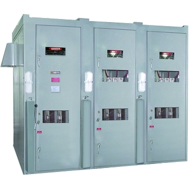 ReactiVar Medium Voltage Metal Enclosed Automatic Power Factor Capacitor Banks Square D Medium voltage reactive power compensation for variable load.