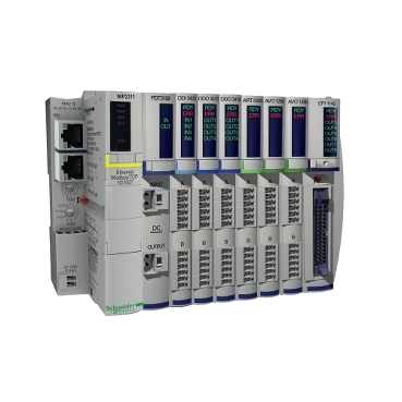 Modicon STB Schneider Electric IP20 modular distributed I/O on multiple networks & fieldbus
