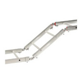 Single sided lateral profile ladders and perforated steel cable trays