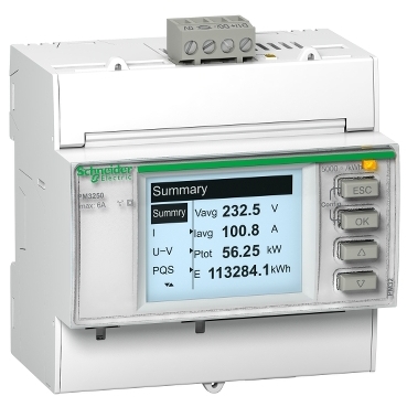 PowerLogic PM3000 Schneider Electric PowerLogic PM3000 series power meters are a cost-attractive, feature-rich range of DIN rail-mounted power meters