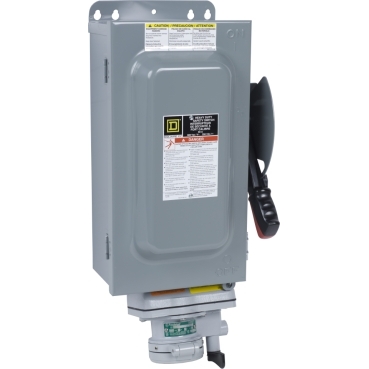 Interlocked Receptacle Switches Schneider Electric Provides electrical connection to heavy-duty portable equipment.  The interlock ensure equipment connections cannot be made or broken when the switch is in the "ON" position.