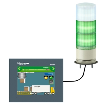 Harmony XVGU Schneider Electric Ø 60 beacons. Your advanced Harmony HMI panel is configurable by  EcoStruxure  Designer and is equipped with an USB port