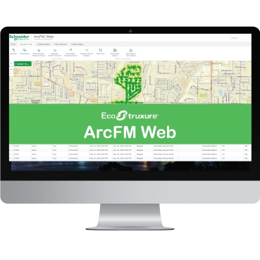 EcoStruxure™ ArcFM Web Schneider Electric GIS data visualization and reporting