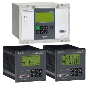 Vamp Measurement and Monitoring Units Schneider Electric Power quality measuring and monitoring with IEC 61850 communication