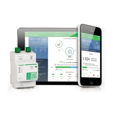 Wiser Energy Schneider Electric Smart system för energiövervakning och styrning av laster i hemmet.