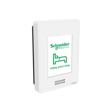 The SE8000 can use an image of your choice as its stand-by screen. Here we show the Schneider Electric logo, but it could also show your logo, or any other image. This is a great tool to reinforce your brand.