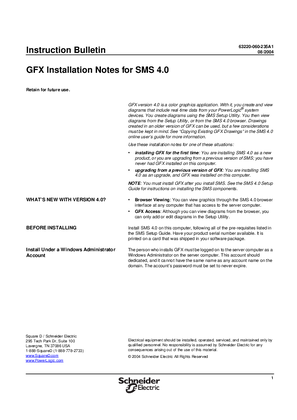 SMS 4.0 GFX Installation Notes 