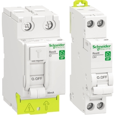 Resi9 Protection et distribution peignable Schneider Electric Une offre complète de protection modulaire 3KA peignable.