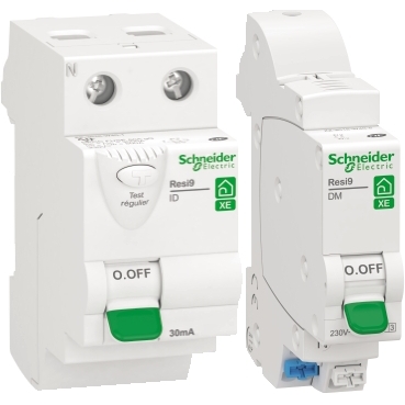Resi9 XE protection et distribution embrochable Schneider Electric Une offre complète de protection et un système de distribution unique.