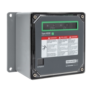 TYPE XDSE Schneider Electric Compact surge protective device to be externally installed adjacent to electrical distribution equipment for a wide variety of commercial, industrial or institutional applications.