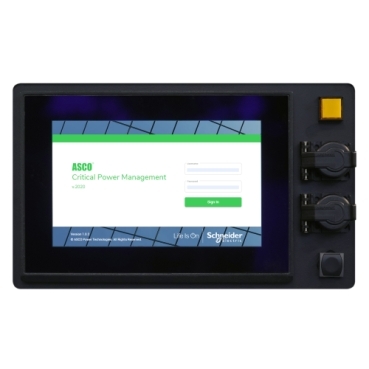 ASCO 5370 Touch Display Interface ASCO Power Technologies Premium User Interface for Monitoring and Controlling ASCO Switches