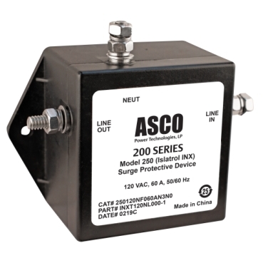 ASCO Model 250 (Edco INXT) Surge Protective Device Square D 120 VAC, Single Phase, 2-Wire (L-N)