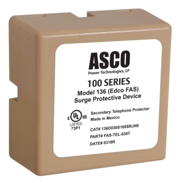 ASCO Model 136 (Edco FAS-31XT) Surge Protective Device ASCO Power Technologies Low Voltage DC | 0.160 kA