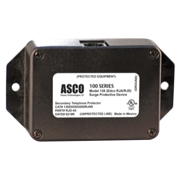 ASCO Model 138 (Edco RJA-RJD Series) Surge Protective Device ASCO Power Technologies Low Voltage DC | 0.200 kA