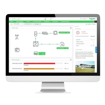 Conext™ Insight 2 Schneider Electric Monitoring Software / Web Portal