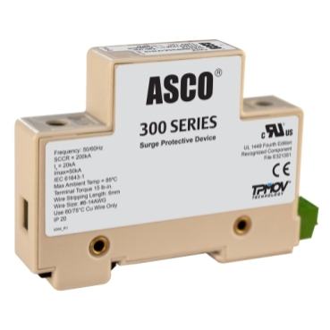 Parasurtenseur ASCO modèle 318 Square D 20 à 600 V c.a./600 à 1 000 V c.c. (PV) | 25 à 50 kA/phase