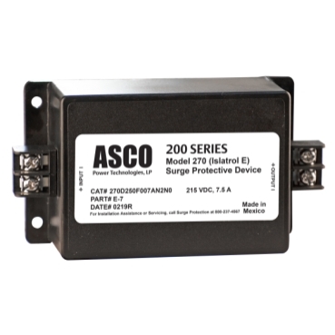 ASCO Model 270 (Islatrol E) DC Surge Protective Device Square D 0-215VDC | 5-7.5A
