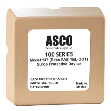 ASCO Model 137 (Edco FAS-TEL-DOT) Surge Protective Device ASCO Power Technologies Low Voltage DC | 10 kA
