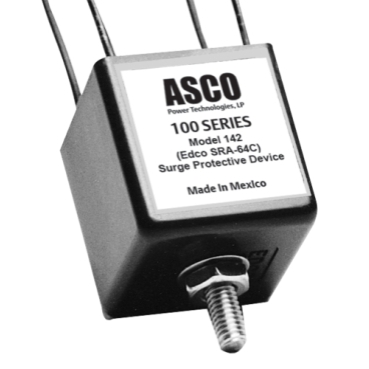 ASCO Model 142 (Edco SRA64 Series) Surge Protective Device ASCO Power Technologies 5, 12, 24, 30, 36, 52 or 120 VDC | 10 kA