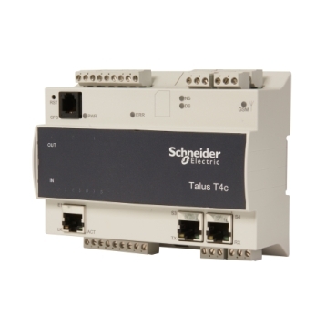 Talus T4e Schneider Electric The T4e RTU is a telemetry outstation / field device that provides remote monitoring, control and diagnostic facilities for unmanned sites. In addition to plant input and output, the T4e has built-in