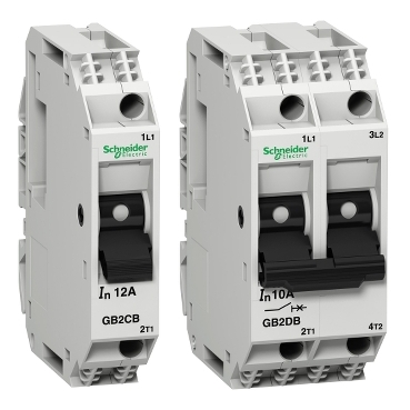 TeSys GB2 Motor Circuit Protectors Schneider Electric UL 1077 MCPs from 0.5A to 20A (10kW / 400V)
