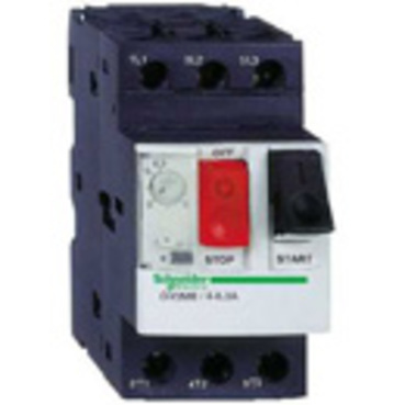GV2-ME •• 3 interruptores automáticos con terminales de resorte