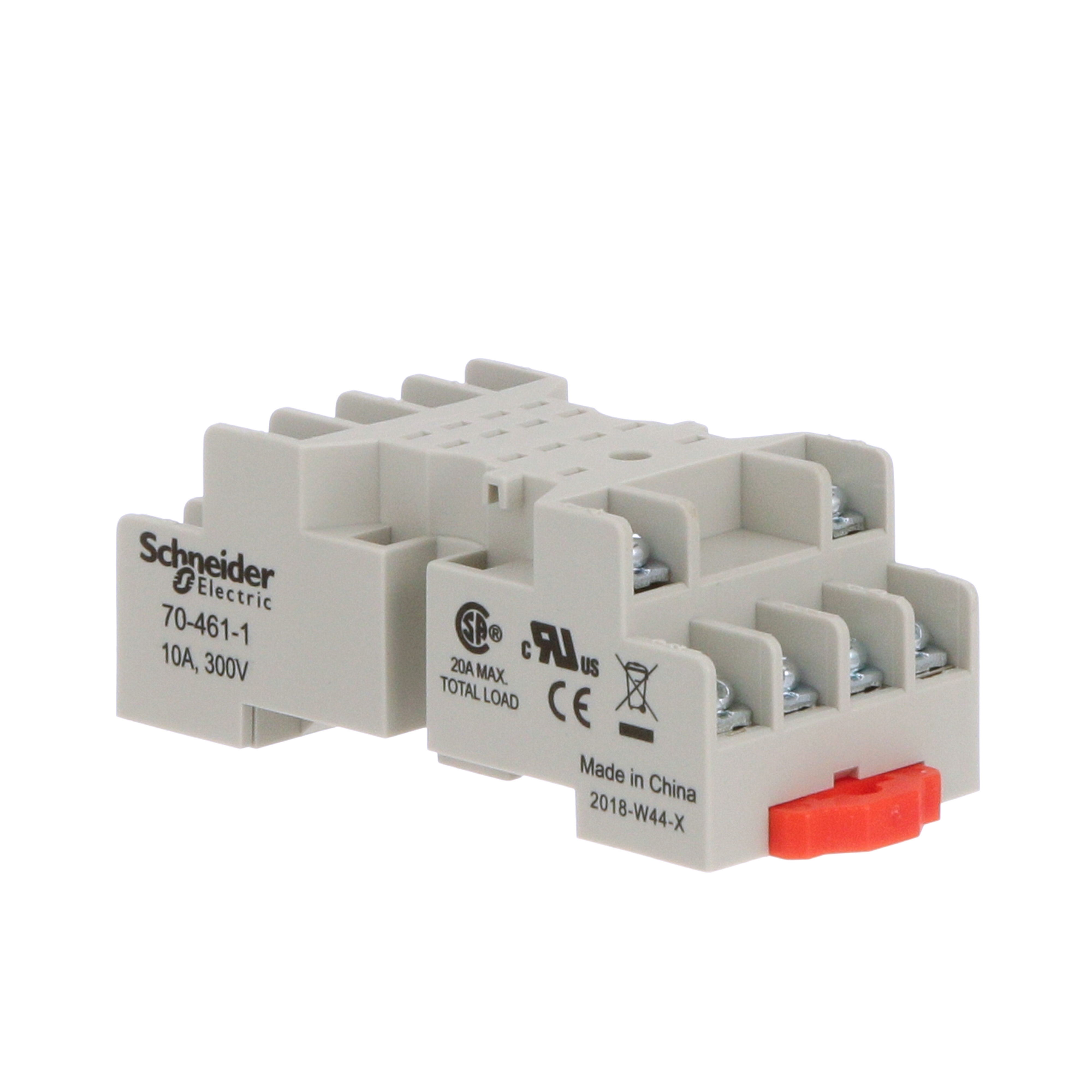 Socket, SE Relays, 10A, 14 pins, screw clamp terminals, mixed contact, for 782H / 792 relays