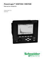 PowerLogic ION7550/ION7650 Manual de instalación