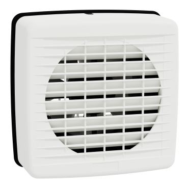 Airflow, Exhaust Fan, Window, 150mm Blade Dia, Auto Louvre, White